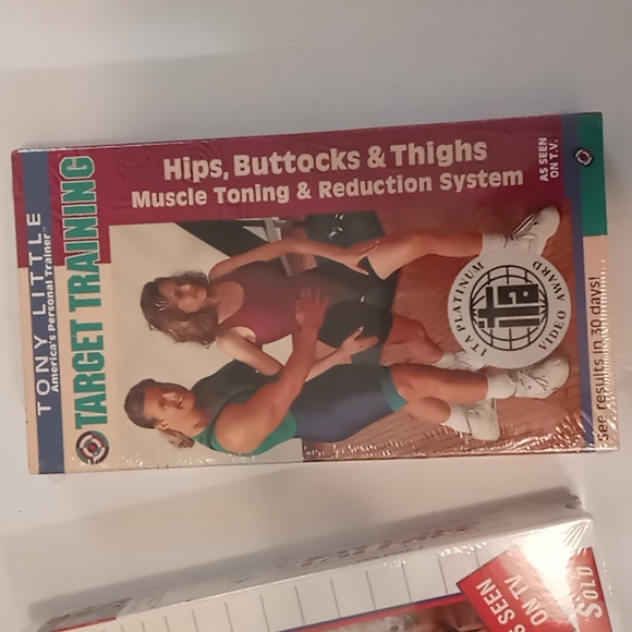 Lot of 2 Tony Little VHS- Target Training and Fat Free - Picture 3 of 7